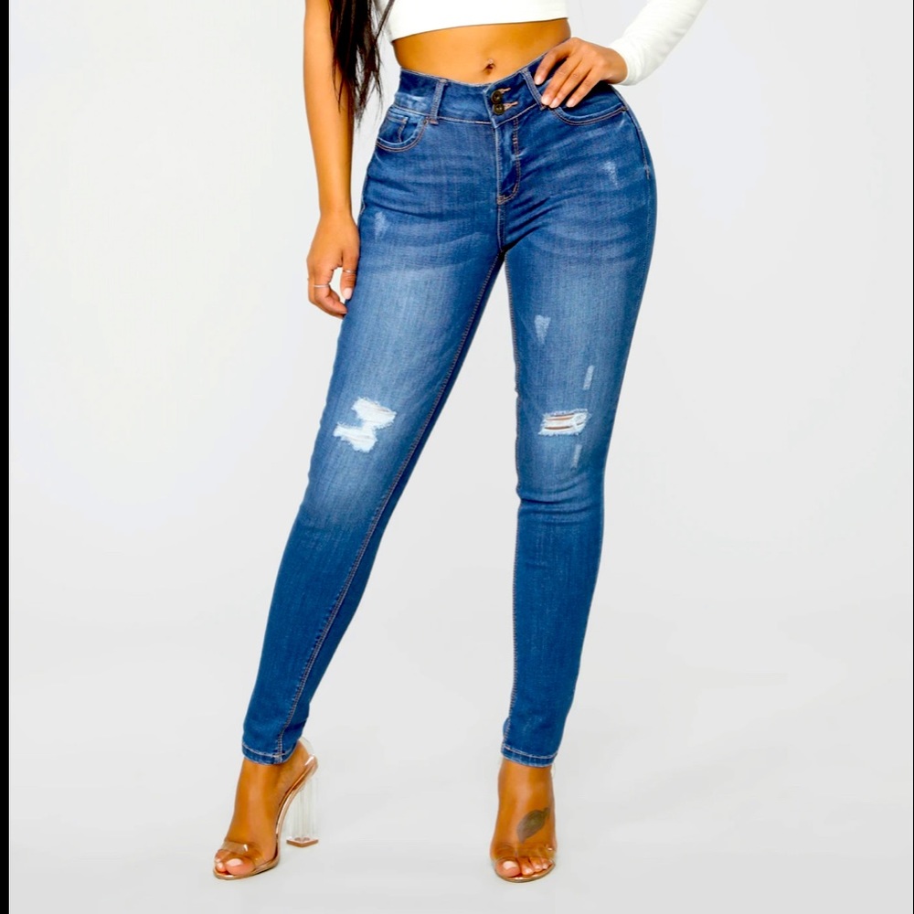 Fashion nova size 11 skinny super stretch jeans